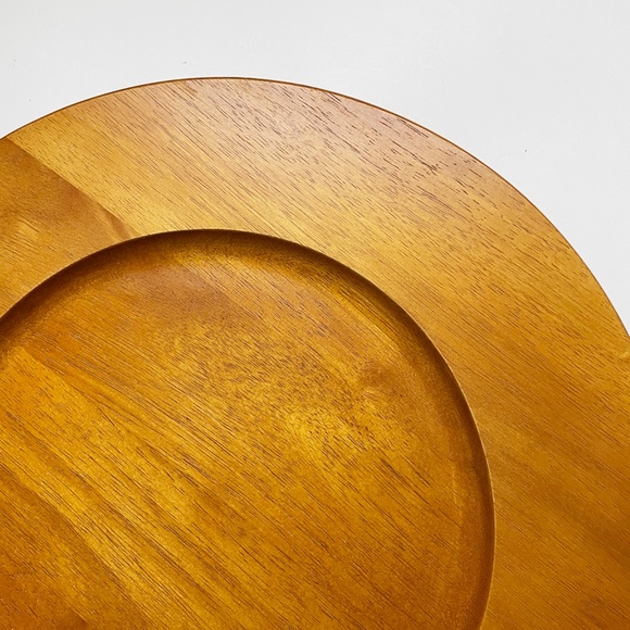 Banana Republic Teak Wood Finish Plate Charger - Picture 6 of 12